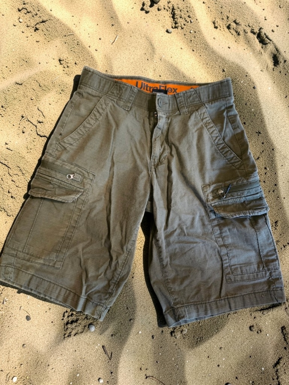 urban pipeline Olive Green Cargo Shorts